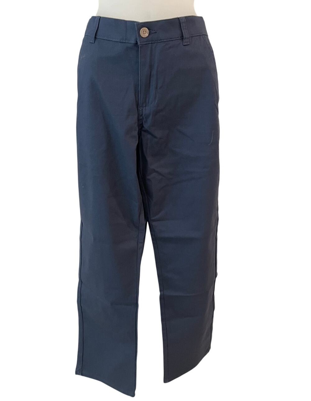 Nautica Boys School Uniform Twill Chino Navy Pants Size 16